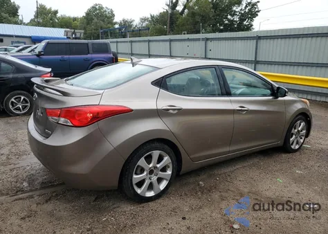 2013 Hyundai Elantra Gls from USA, damaged, VIN 5NPDH4AE6DH344663